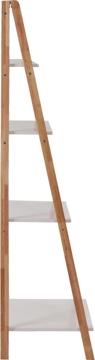 Raft i palosshëm për dysheme Benwen, dru kauçuku-MDF, ngjyrë natyrale-e bardhë, 42x34.5x140cm