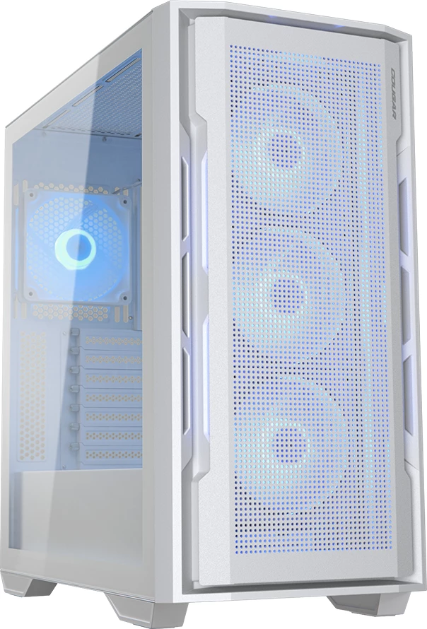 Kasë COUGAR UNIFACE RGB Midi Tower, ATX/E-ATX, 4x120mm RGB, USB-C, e bardhë