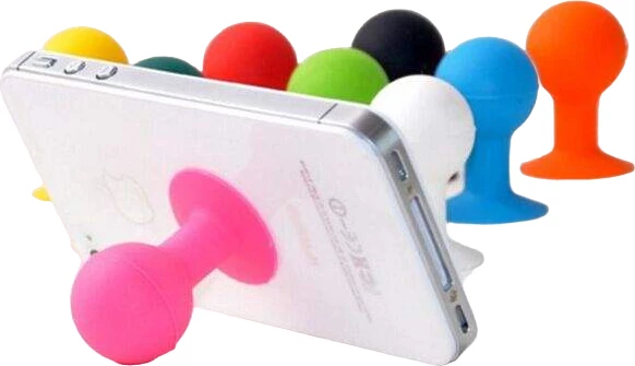 Mbajtës telefoni Hurtel me kokë të rrumbullakët, silikon, Violet