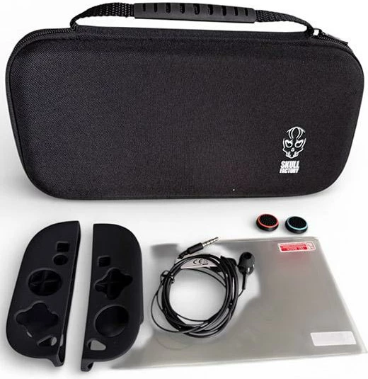 Set aksesorë Skull Factory 5 në 1 për Switch 2, i zi