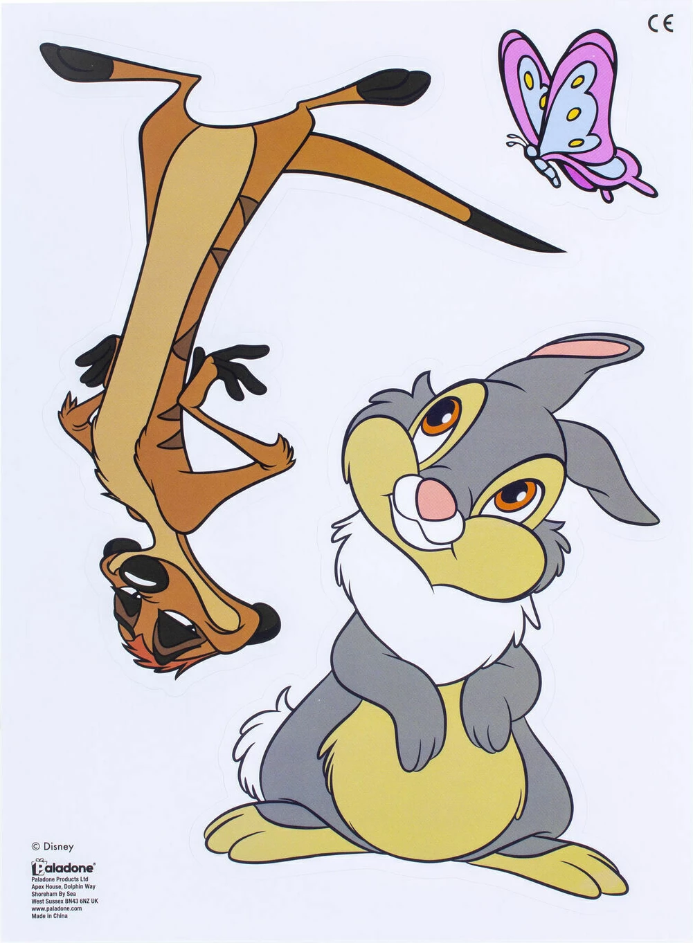 Stikerë muri Paladone Disney Classic Character Wall Decals, vinil të heqshme e rezistente në ujë, mbi 20 copë, 6 fletë