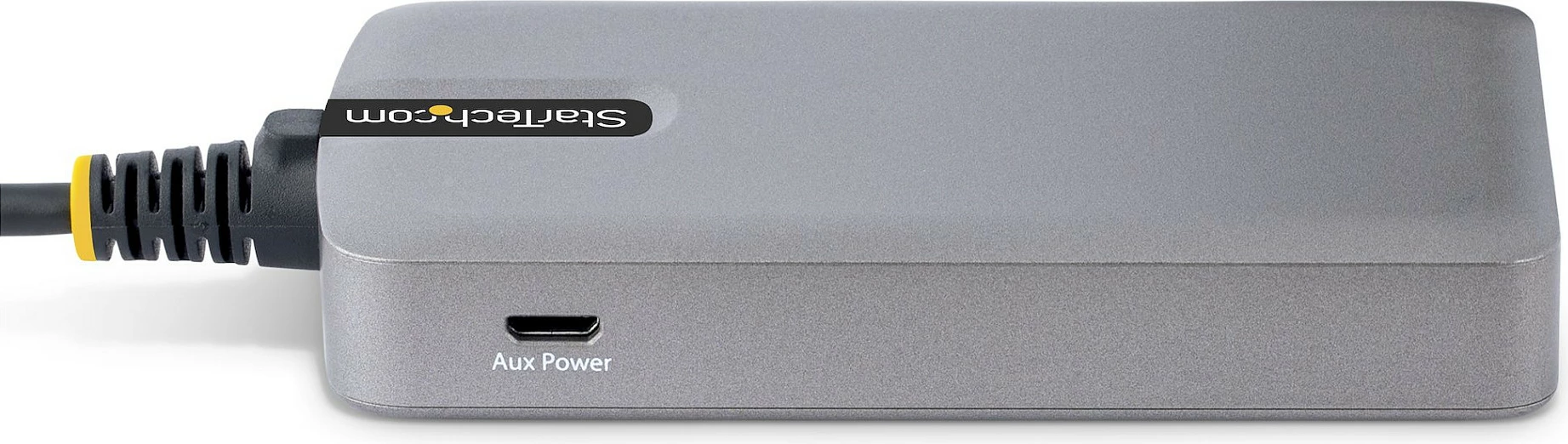 Hub USB-C StarTech 4-Port, 4x USB-A 3.2 Gen 1 5Gbps, Micro-USB për energji shtesë, kabllo 30cm, gri