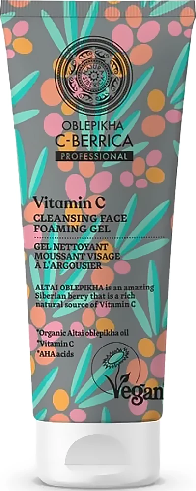 Shkumë për fytyrë për femra Natura Siberica Oblepikha C-Berrica, 75ml