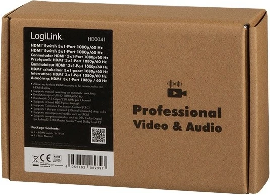 Switch HDMI 3x1 LogiLink HD0041, i zi