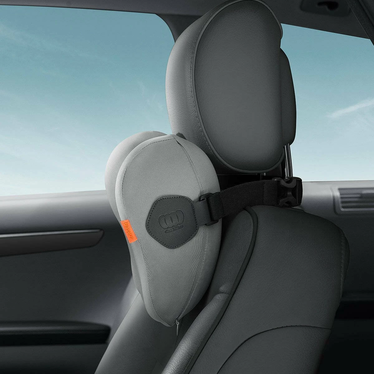 Jastëk mbështetës për kokë sedilje veture Baseus Comfort Ride CNTZ000013, memory foam, gri