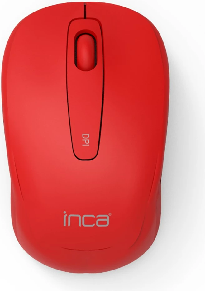 Maus wireless Inca IWM-331RK 1600 DPI, Nano-USB, i kuq
