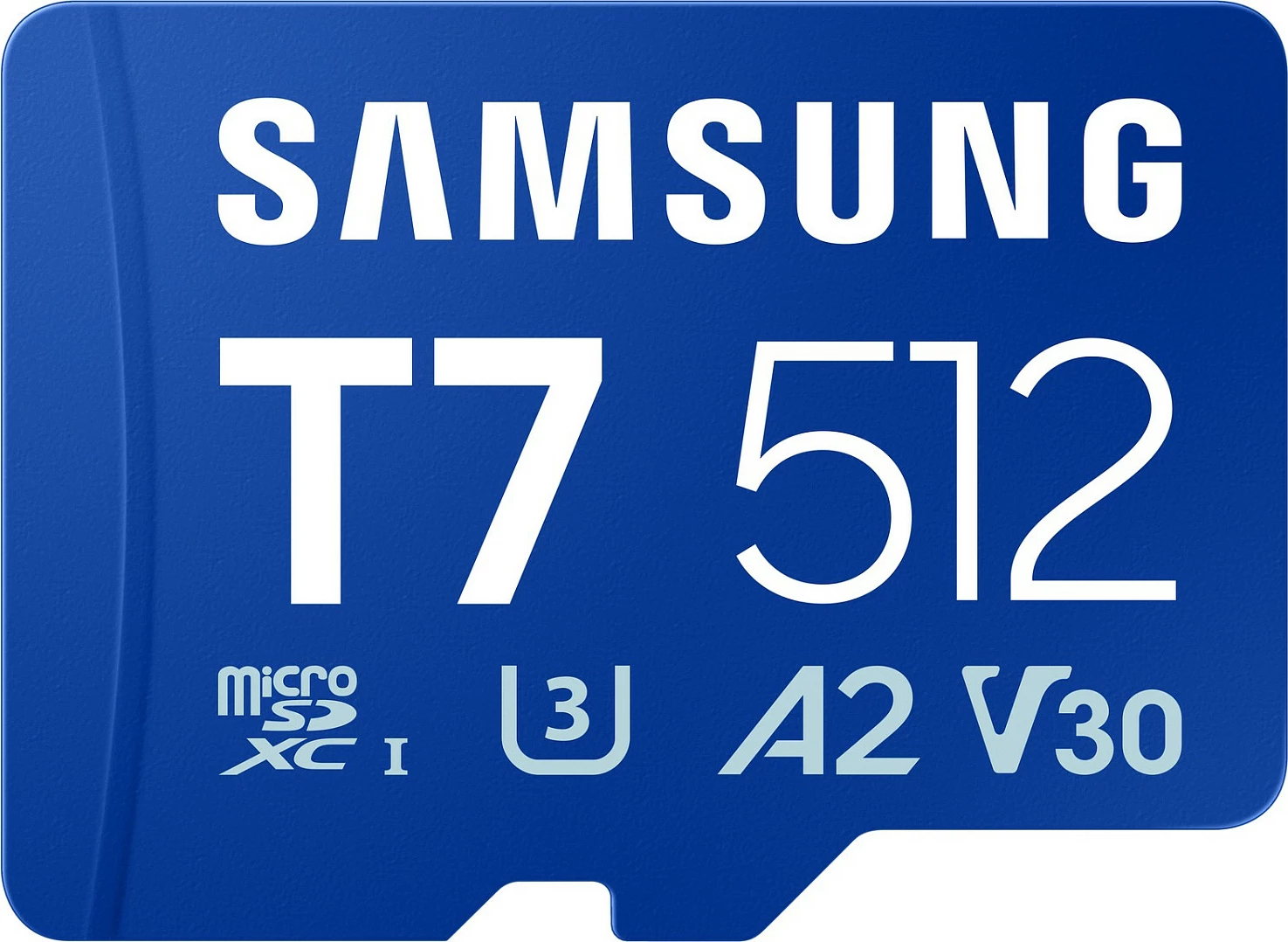 Kartelë microSD Samsung T7 512GB, UHS-I U3 V30 A2, 170MB/s, Blu