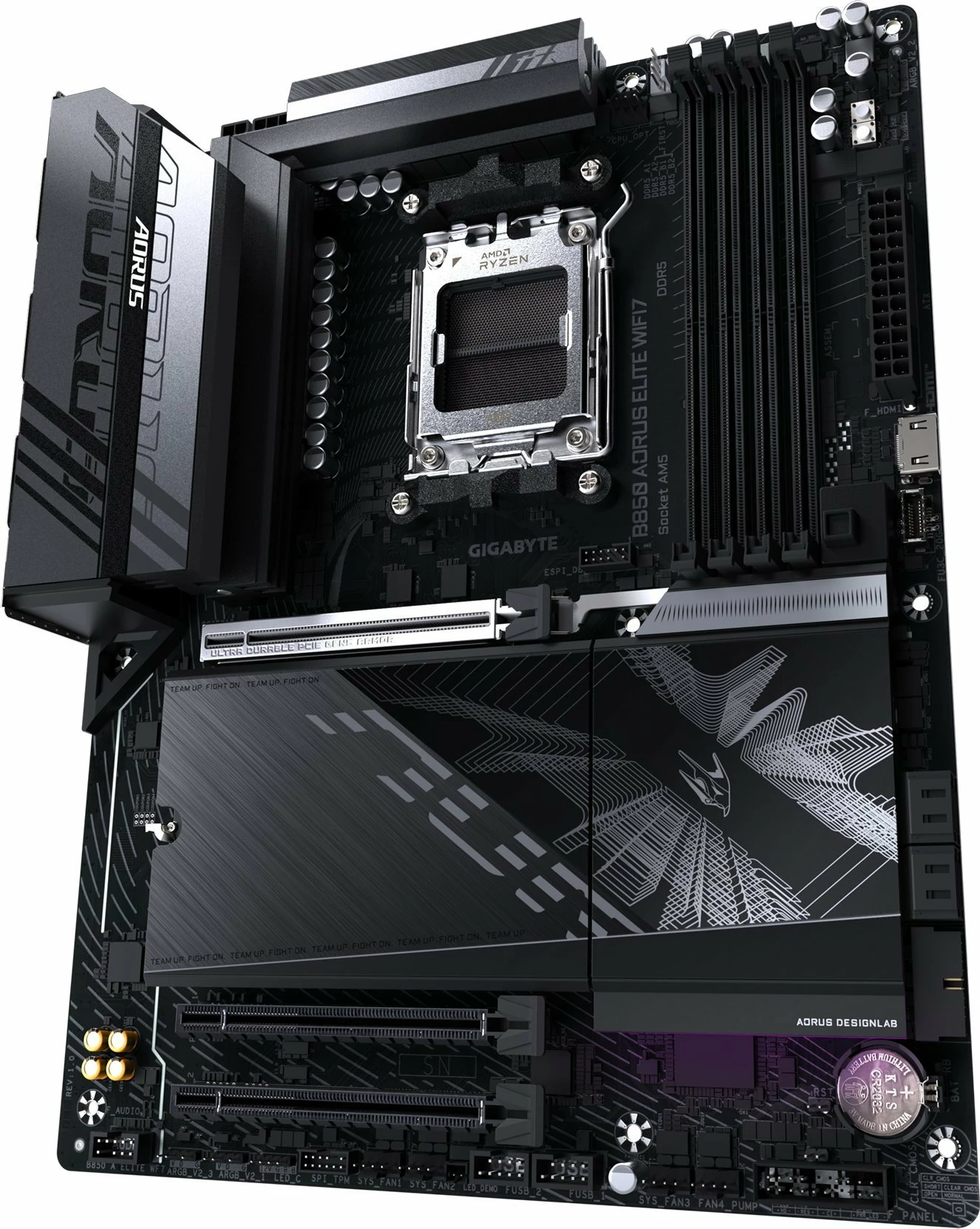 Pllakë amë Gigabyte B850 AORUS ELITE WIFI7, AM5, ATX, DDR5 256GB, PCIe 5.0, Wi‑Fi 7 + Bluetooth