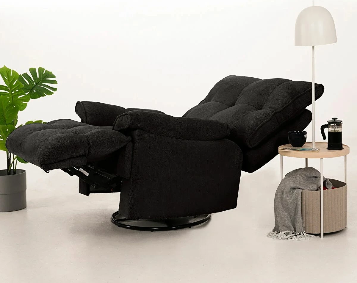 Karrige relaksuese elektrike, ngjyrë e zezë, Atelier del Sofa