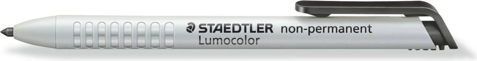 Marker Staedtler Lumocolor 768, i zi, majë rrumbullake, 3 mm, për xham, dru, lëkurë, metal, letër, gur
