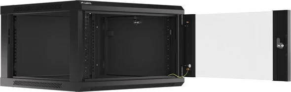 Kasë RACK LANBERG WF01-6606-10B, 6U, me derë xhami