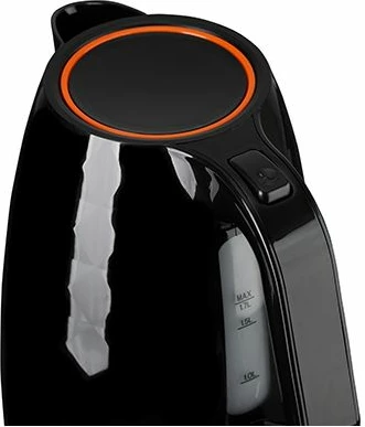 çajnik elektrik ADLER AD 1277B, 1.7L 2200W, bazë 360°, element ngrohës inox, i zi