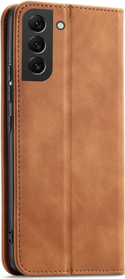 Mbështjellës Hurtel Magnet Fancy Case për Samsung Galaxy S23+, flip cover, portofol, kafe