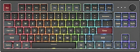 Tastierë gaming Montech MKey TKL Darkness, GateronG Pro 2.0 Red, US layout, RGB, e zezë