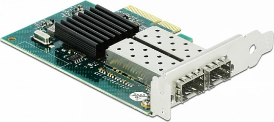 Kartë rrjeti DeLOCK PCIe x4, 2x SFP Gigabit LAN i82576, 1 Gbit/s