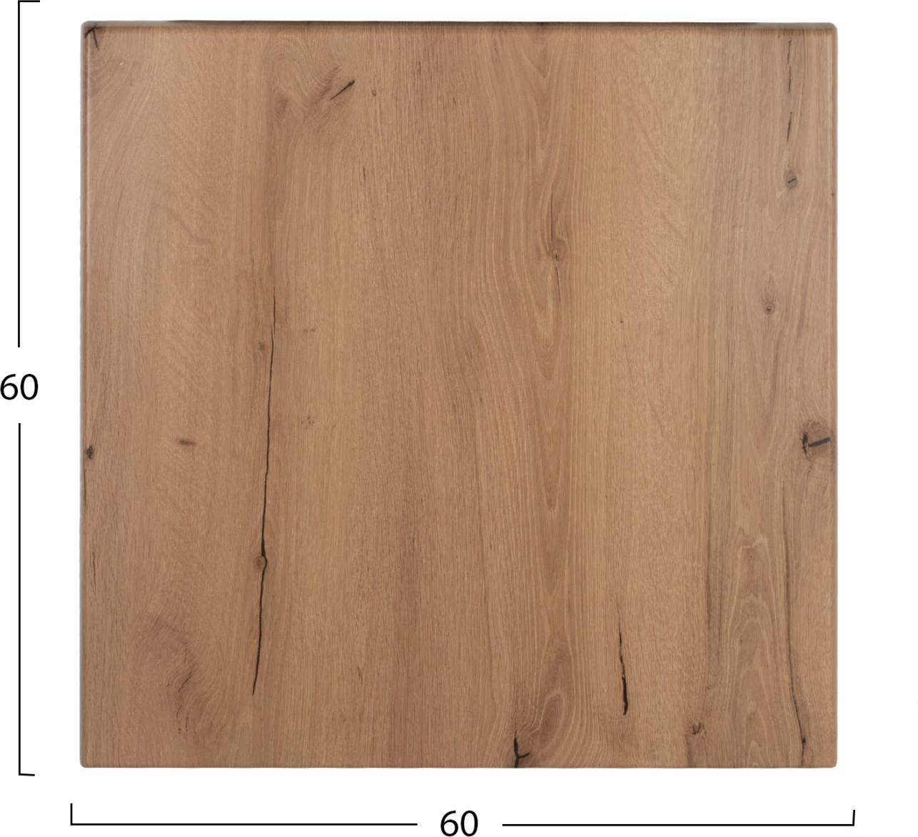 Sipërfaqe tavoline katrore, ngjyrë druri natyral, FH5229.14, 60x60 cm