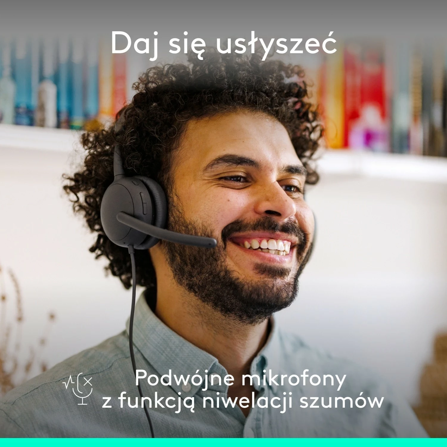 Kufje Logitech Zone Wired 2, me ANC, me kabllo, për Mac/PC, e zezë