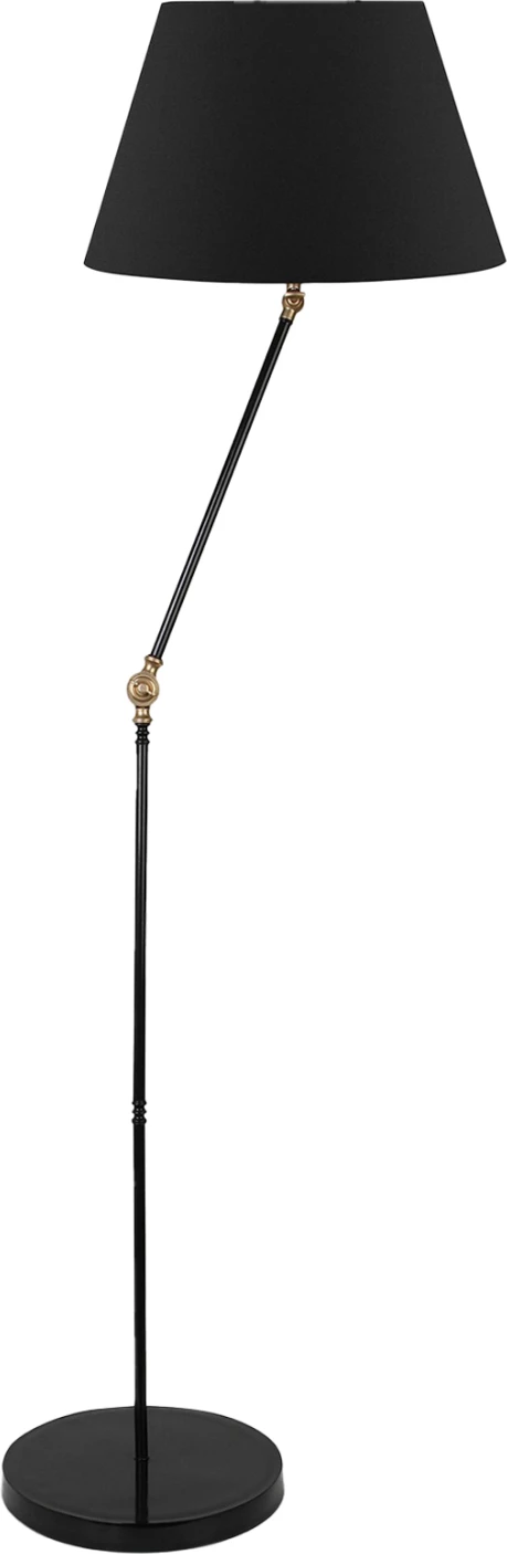 Llambë dyshemeje FH7611.01, shtyllë e zezë, kapak i zi