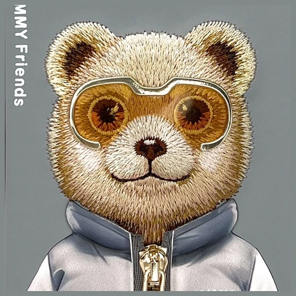 Mbështjellës Nimmy Cool&Cute 2.0 Bear për iPhone 16 Pro 6.3\", hardcase TPU/PC, i papërshkueshëm nga uji, gri, me kuti