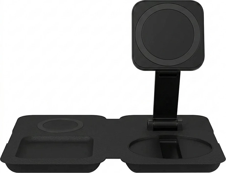 Karikues wireless Nimble Fold 3-në-1, i palosshëm, i zi
