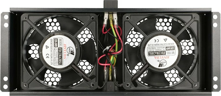 Njësi ftohëse Extralink, 2 ventilatorë, 220V, me kabllo termostati, e zezë
