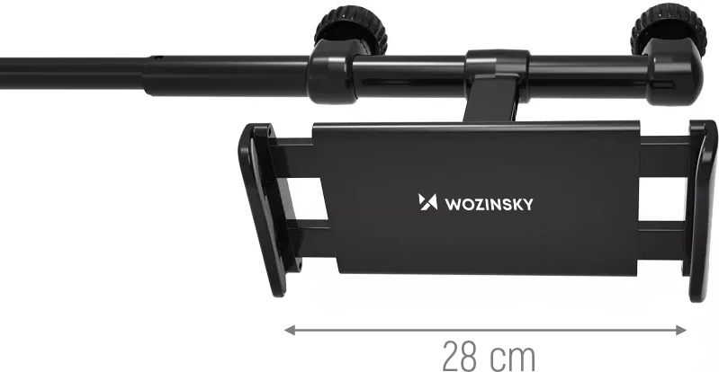 Mbajtës i dyfishtë për telefon/tablet Wozinsky WTHBK1, për mbështetëse koke, i zi