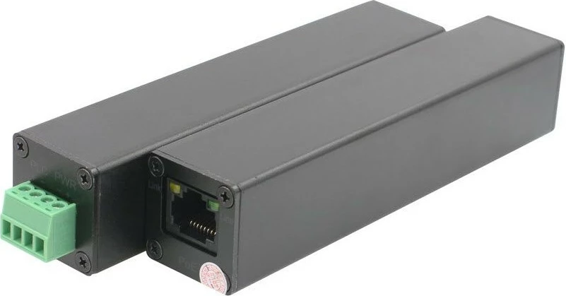 Konverter rrjeti ALLNET AF ALL-MC302v2P2WIRE-Set, PoE, me ngjyrë të zezë