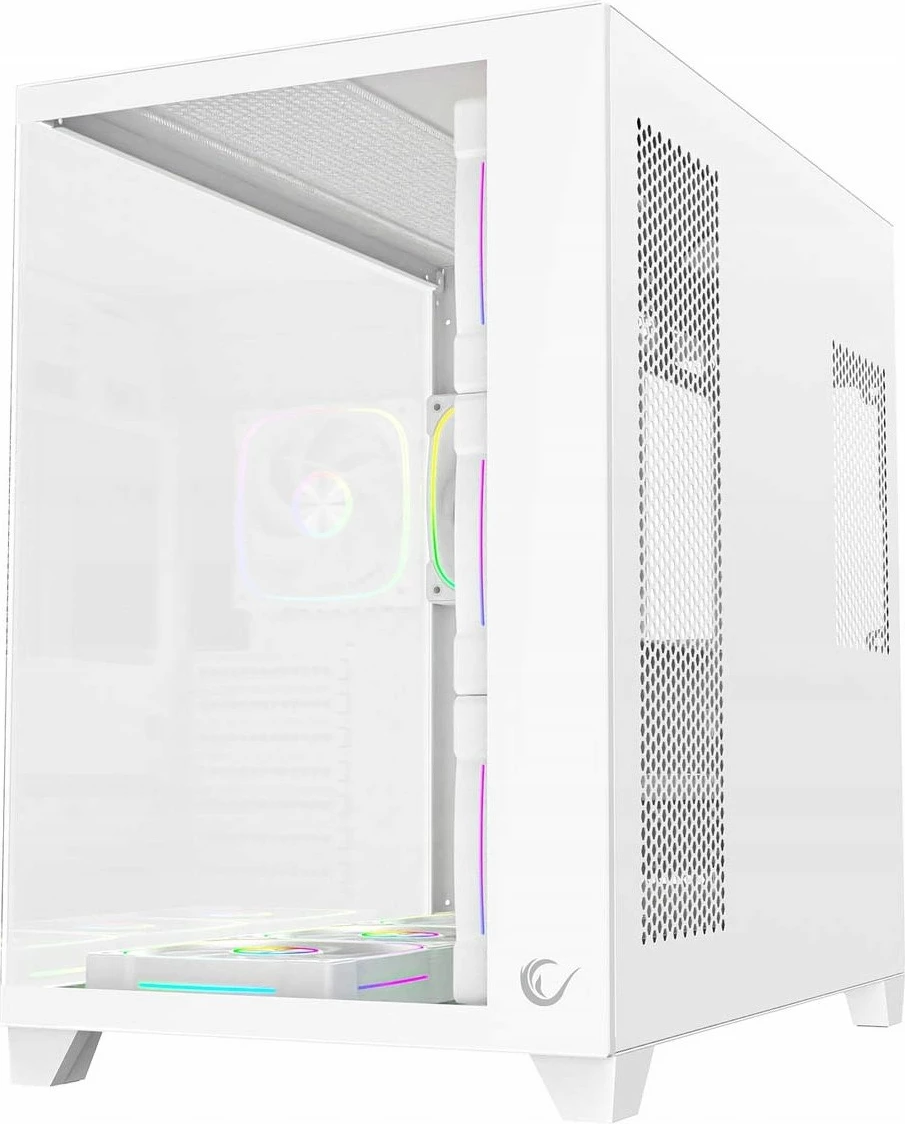 Kasë Rampage SEALITE-WHITE 7x 120mm ARGB PWM, tempered glass, ATX/Micro-ATX/Mini-ITX, e bardhë