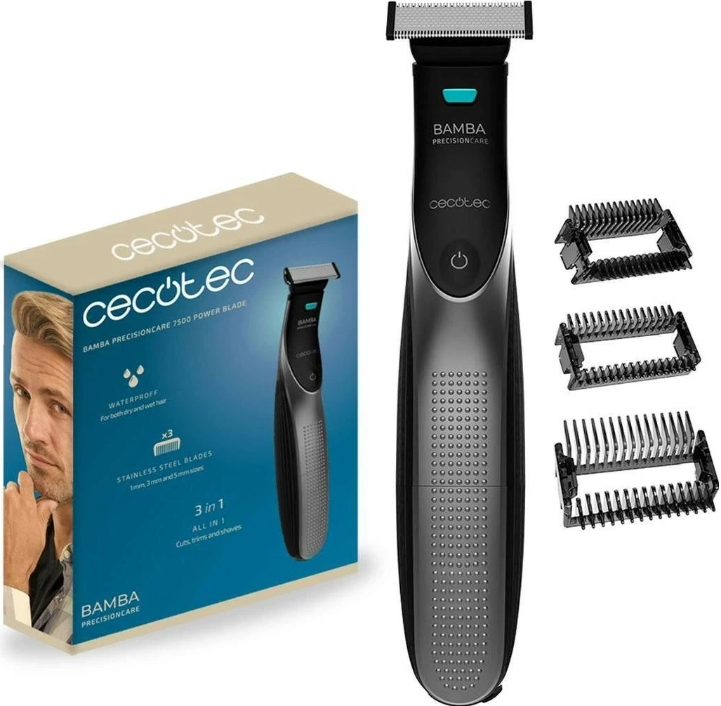 Makinë rroje Cecotec PrecisionCare 7500 Power Blade, pa kabllo, USB-C, e zezë