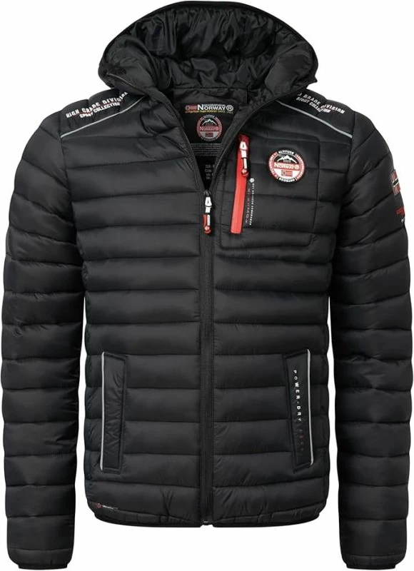 Jakne për meshkuj Geographical Norway, e zezë