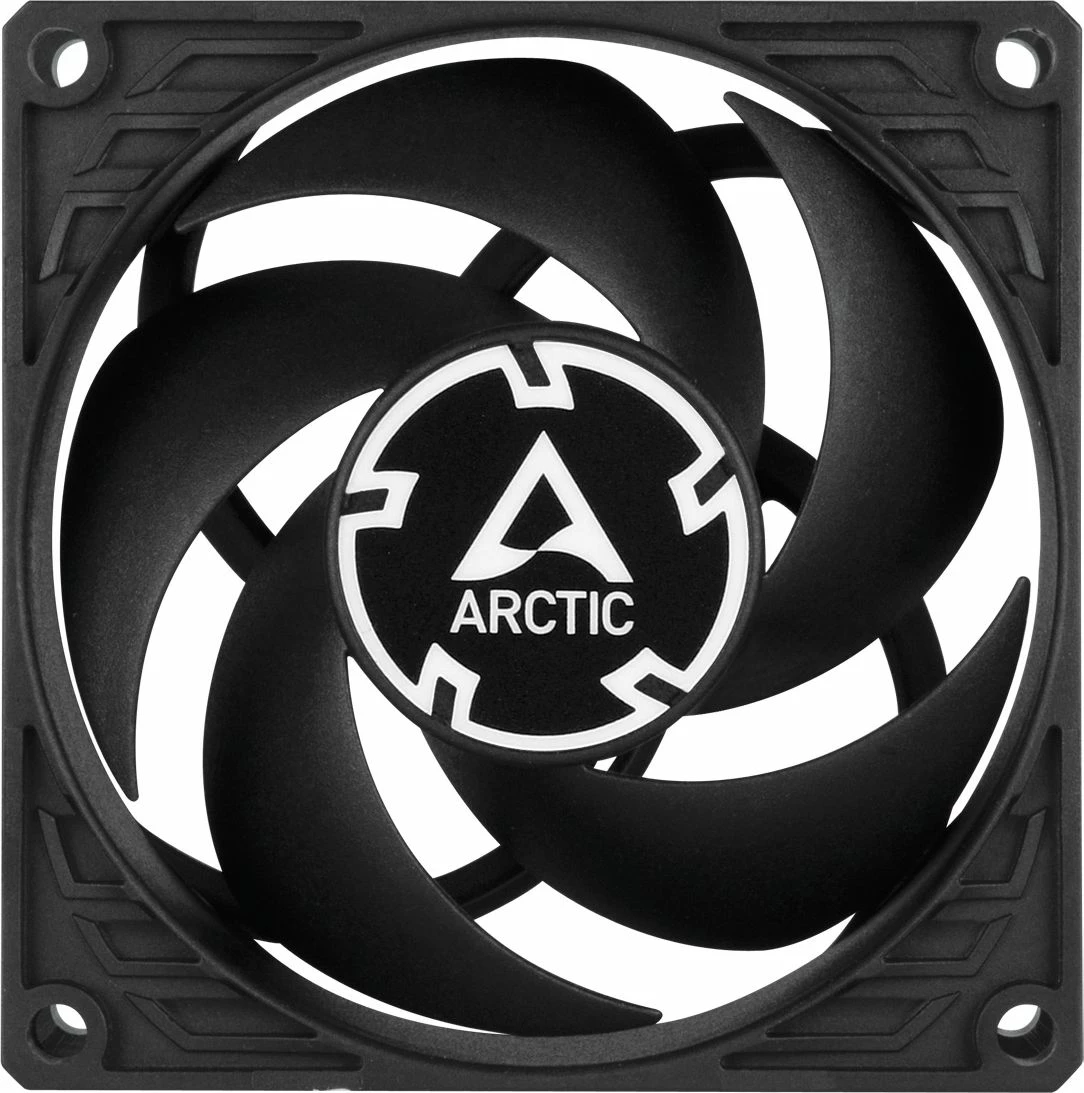 Ventilator për kasë PC Arctic P8 PWM PST 80mm 4-pin PWM, i zi