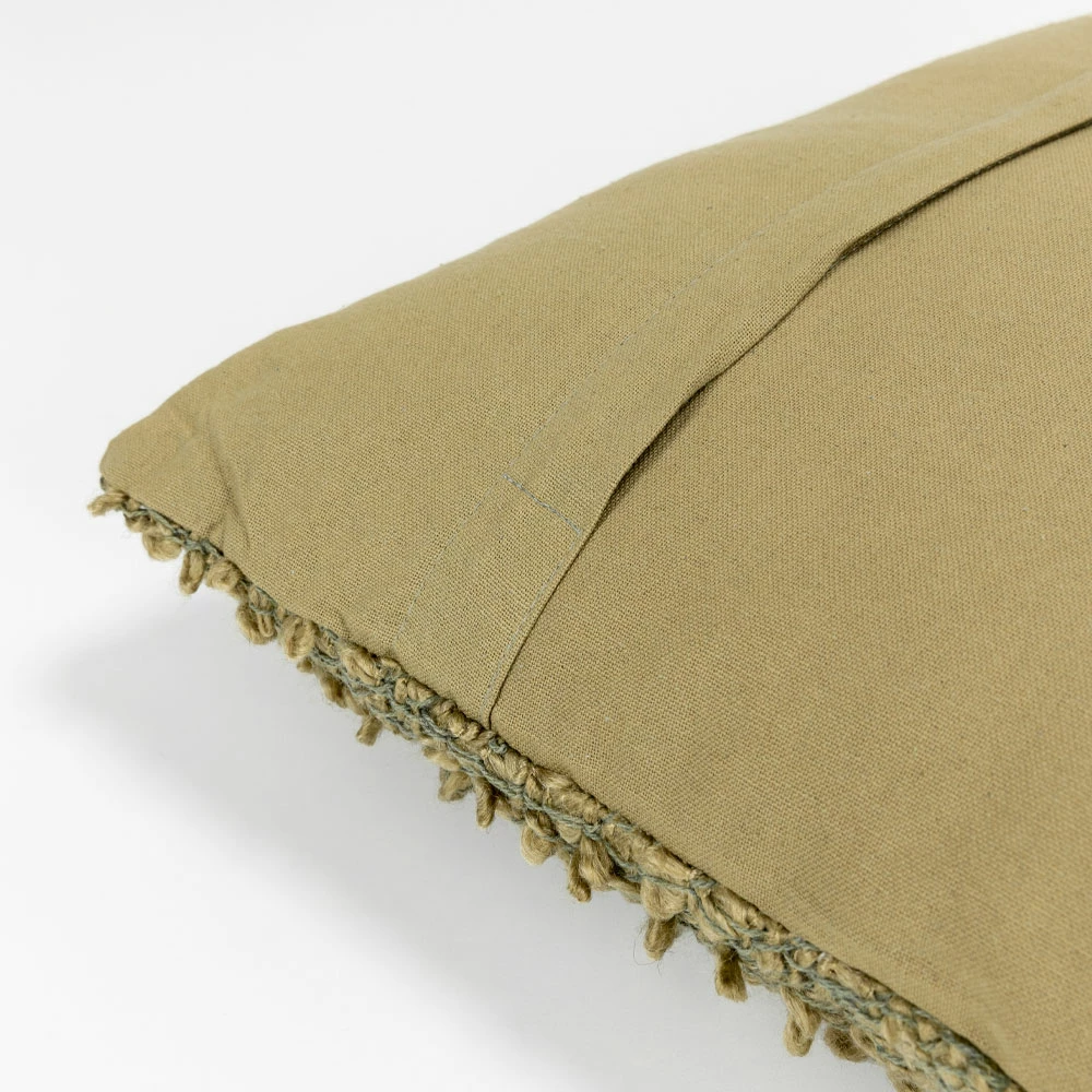 Jastëk dekorativ SIMPUL, material poliester, ngjyrë ulliri, 45x45cm