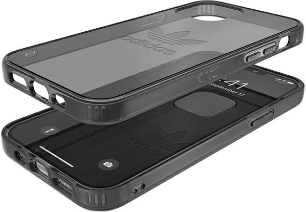 Mbështjellës Adidas OR Protective Clear Case për iPhone 12 / iPhone 12 Pro, i tejdukshëm, i zi