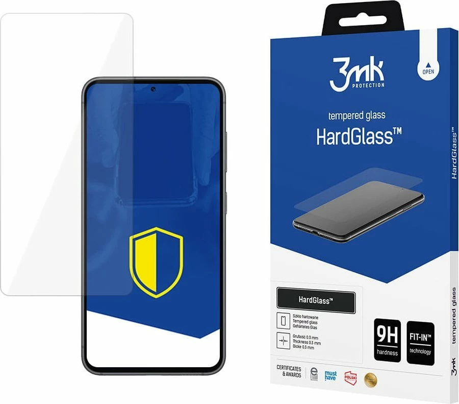 Xham i kalitun mbrojtës 3MK HardGlass për Samsung Galaxy S24, 9H, 0.3 mm, 1 copë