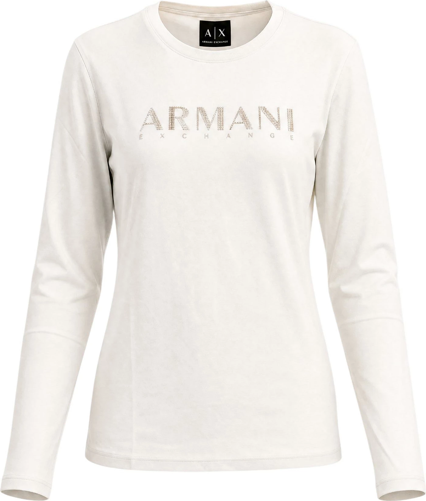 Maicë me mëngë të gjata për femra Armani Exchange XW002761 AF23954, bezhë [Madhësia: S]