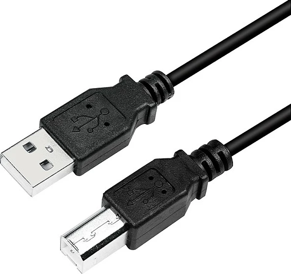 Kabllo USB LogiLink CU0007B, USB-A në USB-B, 2 m, USB 2.0, e zezë