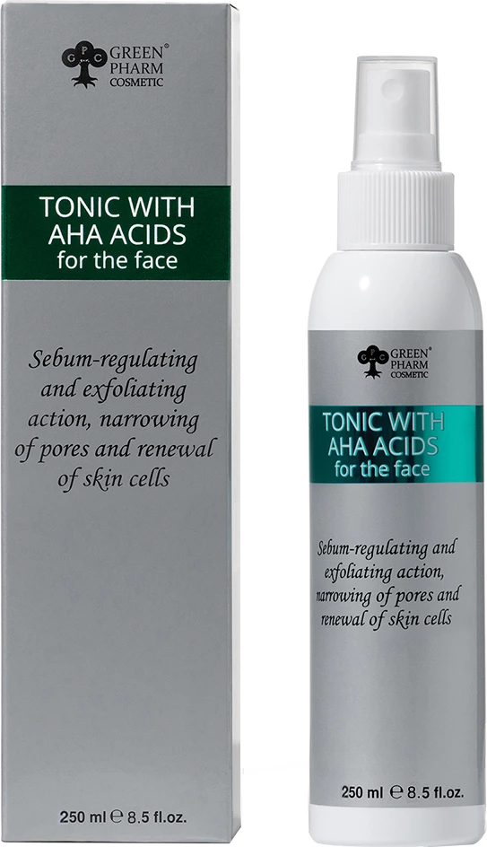 Tonik fytyre për femra Green Pharm Cosmetic me AHA Acide, 250ml