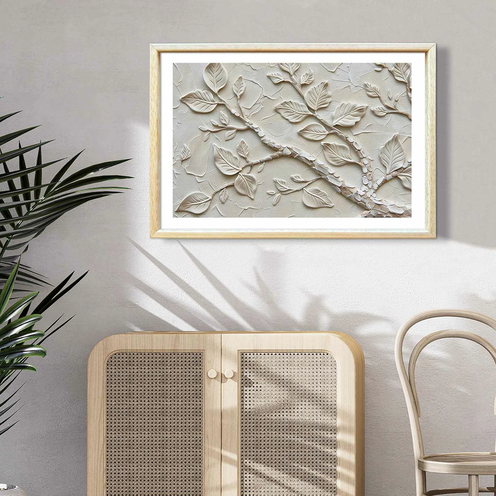Pikturë dekorative me kornizë MDF Wallity, Ahswabisabi-037, 62x92