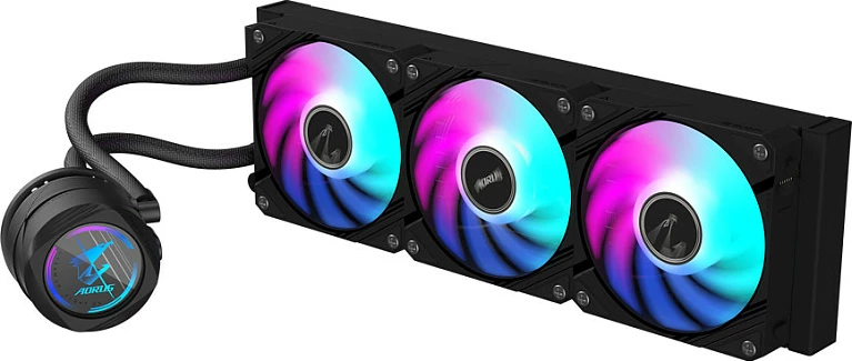 Ftohës uji Gigabyte AORUS WATERFORCE II 360, 3x120mm ARGB, i zi