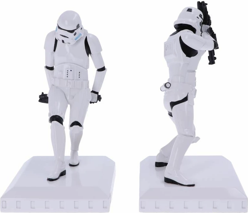 Mbajtëse librash NEMESIS NOW Stormtrooper 18.5 cm, set 2 copë, bardhë/zi
