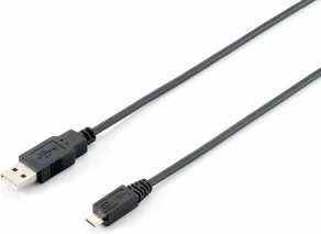 Kabëll USB 2.0 Equip 1m, USB A në Micro-USB B, zi