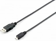 Kabëll USB 2.0 Equip 1m, USB A në Micro-USB B, zi