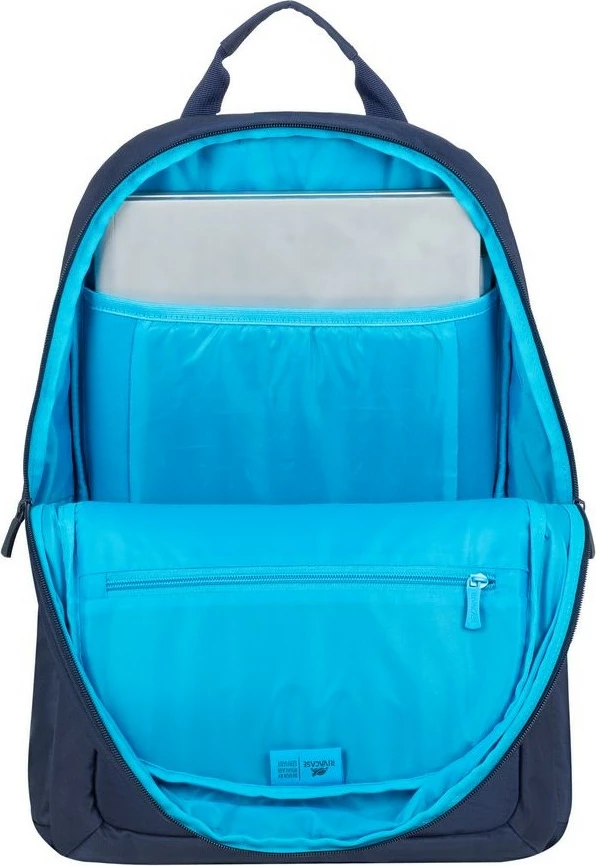 Çantë shpine RIVACASE Alpendorf Eco 7561, për laptop 15.6-16 inç, kaltër e errët