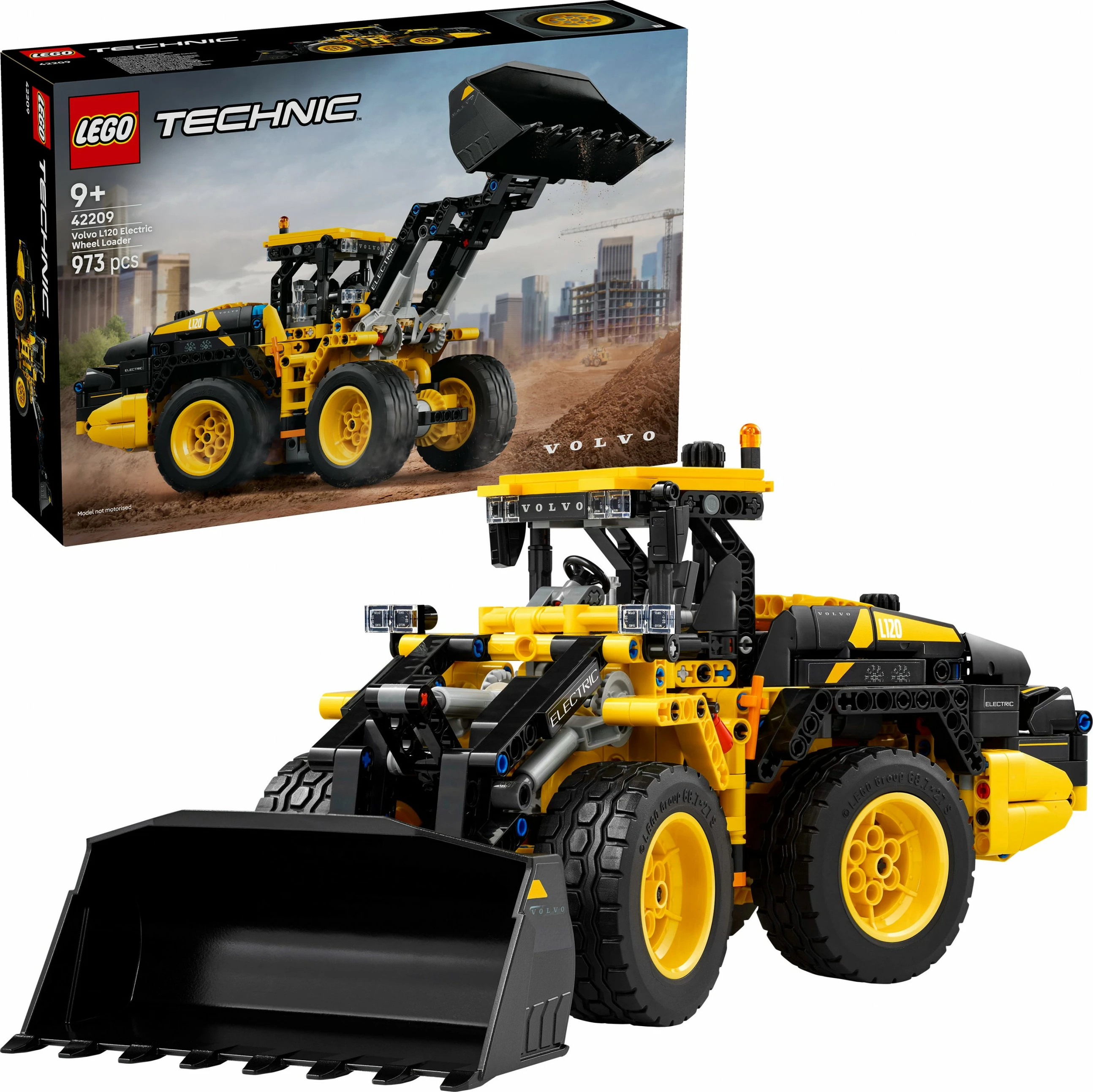 Set ndërtimi LEGO Technic Volvo L120 Electric Radlader 42209, 973 pjesë, multingjyrësh