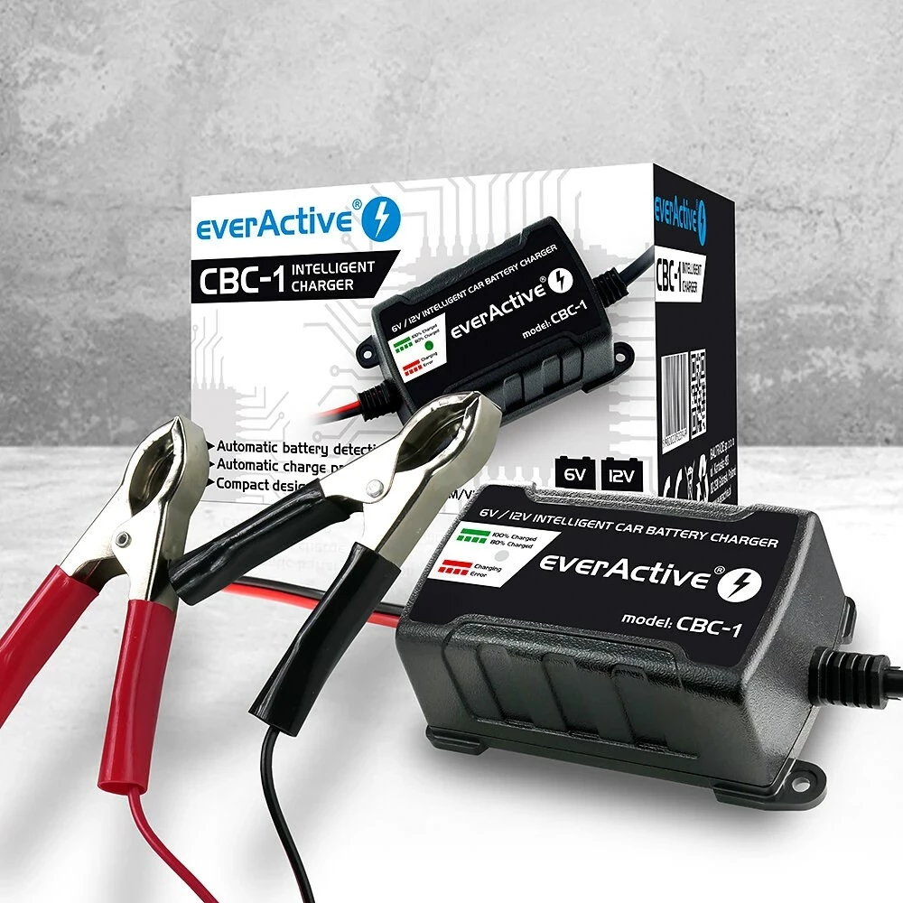Karikues i baterisë së makinës everActive, 6-12V