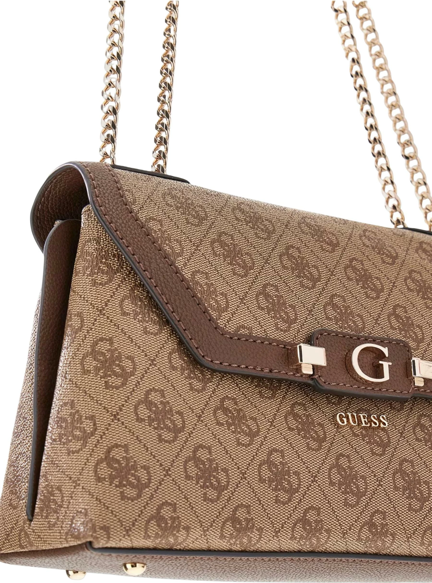 Çantë krahu për femra Guess Coleen Logo Small SA HWSG97 49210, latte
