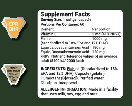 ARMY1 Omega 3 60 softgel