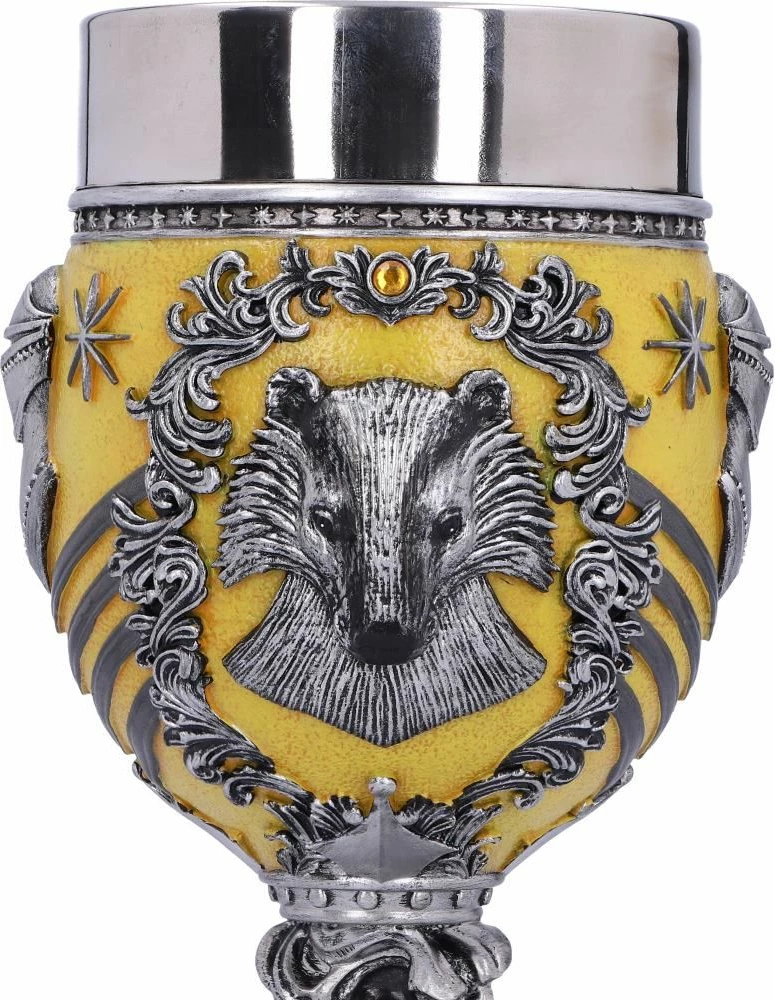 Krigë koleksionuese NEMESIS NOW Harry Potter Hufflepuff, e derdhur në rrëshirë dhe e pikturuar me dorë, verdhë/zezë