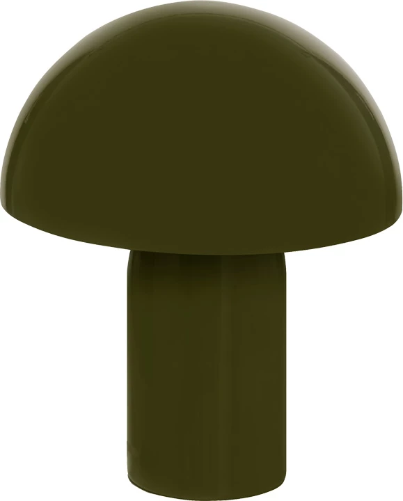 Llambë tavoline Mushi, metal, ngjyrë kaki, 20x24.5cm