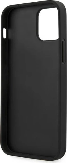 Mbështjellës Guess Saffiano Vintage Script për iPhone 12 Pro Max 6.7", Zi
